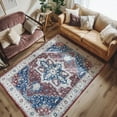 thumbnail image 1 of RUGKING Area Rug 4x6 Christmas Rug Bohemian Indoor Floor Cover Chenille Floral Print Living Room Bedroom, 1 of 8