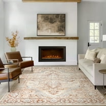 RUGKING Area Rug 8x10 Traditional Oriental Carpet Indoor Non-Slip Area Rugs for Living Room Bedroom Hallway Dining Room Taupe