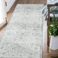 thumbnail image 1 of RUGKING Distressed Floral Runner Rug 2x5 Gray Multi Flodable Vintage Carpet Non Slip Runner Rug For Hallways Entryways Kitchen Bathroom, 1 of 6