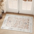 thumbnail image 1 of RUGKING Entryway Rug 2x3 Small Area Rug for Door Indoor Floral Thin Carpet Blush Pink Non-Slip Rug for Living Room Bedroom Kitchen, 1 of 7