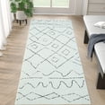 thumbnail image 1 of RUGKING Modern Runner Rug 2x5 Boho Washable Rug Hallway Runner off-white Non Slip Carpet for Bedroom Kitchen, 1 of 8