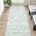 thumbnail image 1 of RUGKING Modern Runner Rug 2x6 Boho Washable Rug Hallway Runner off-white Non Slip Carpet for Bedroom Kitchen, 1 of 8