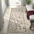thumbnail image 1 of RUGKING Runner Rugs For Kitchen 2X5 Retro Oriental Rug Floral Print Mat Thin Traditional Carpet For Hallway Bathroom Hallway Red/Green, 1 of 9