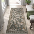 thumbnail image 1 of RUGKING Runner Rugs For Kitchen 2X8 Retro Oriental Rug Floral Print Mat Thin Traditional Carpet For Edroom Bathroom Livingroom Orange/Green, 1 of 9