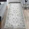thumbnail image 1 of RUGKING Runners Rugs for Floor 2x5 Vintage Floral Grey Traditional Rug Non-Slip Indoor Rug for Hallway Living Room Bedroom Kitchen, 1 of 7