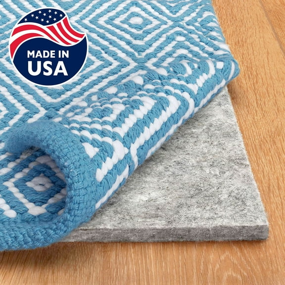 RUGPADUSA, 10'x13', 100% Felt Rug Pad (1/2" Thick), Safe for All Floors, Low-VOC, Made in the USA, 2-Year Warranty