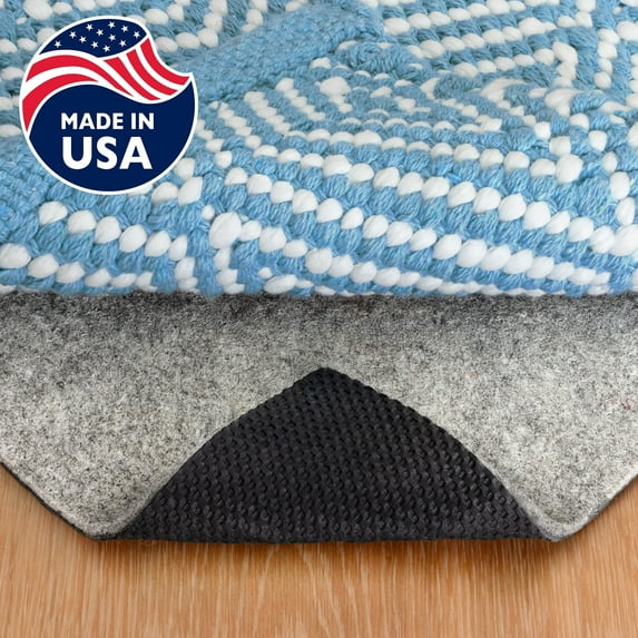 RUGPADUSA, 2'6" x 8', Non-Slip Felt and Rubber Rug Pad (1/8" Thick), Protects Your Floors, Low-VOC, 100% Made in the USA, 2-Year Warranty