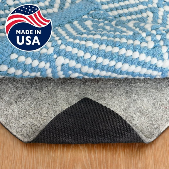 RUGPADUSA, 5'x8', Non-Slip Felt and Rubber Rug Pad (1/8" Thick), Protects Your Floors, Low-VOC, 100% Made in the USA, 2-Year Warranty
