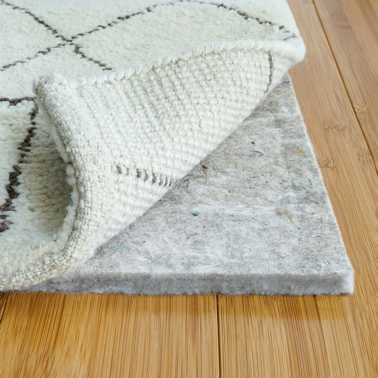 Hold-a-Rug Plush Nonskid Rug Pad – 9' X 12', 1/4" Thick, Safe For All Floors – No Rubber, No Odor