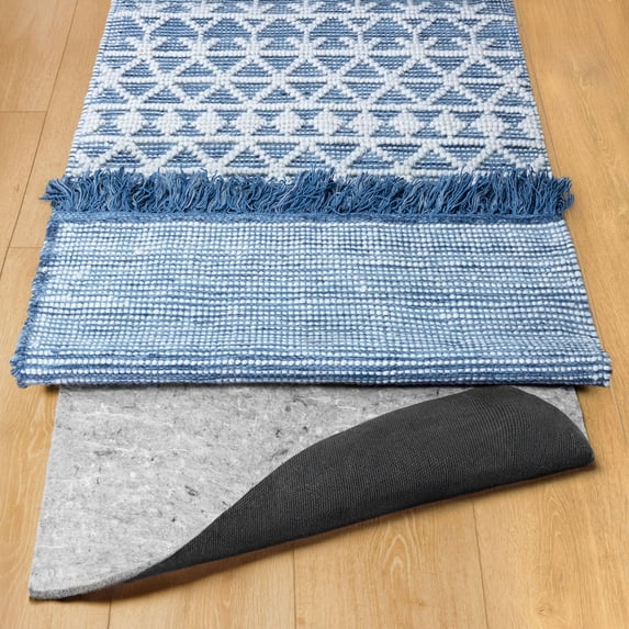 RUGPADUSA - Dual Surface - 2'6" x 9' - 3/8" Thick - Felt + Rubber - Enhanced Non-Slip Rug Pad - Adds Comfort and Protection - For Hard Surface Floors