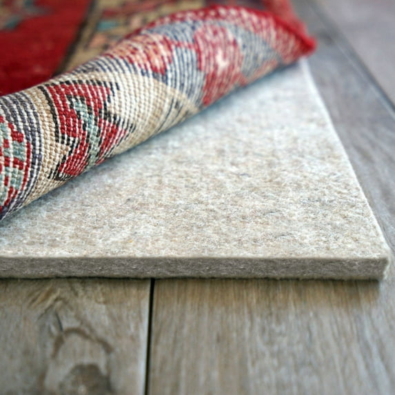 RUGPADUSA - Eco-Plush - 4'10" x 6'10" - 3/8" Thick - 100% Felt - Extra Cushioned Rug Pad - Available in 3 Thicknesses, Many Custom Sizes