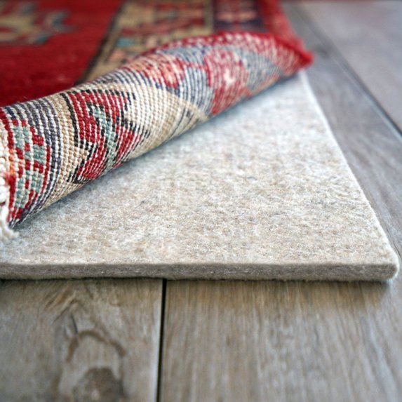 RUGPADUSA - Eco-Plush - 6' Round - 1/4" Thick - 100% Felt - Premium Cushioned Rug Pad - Available in 3 Thicknesses, Many Custom Sizes