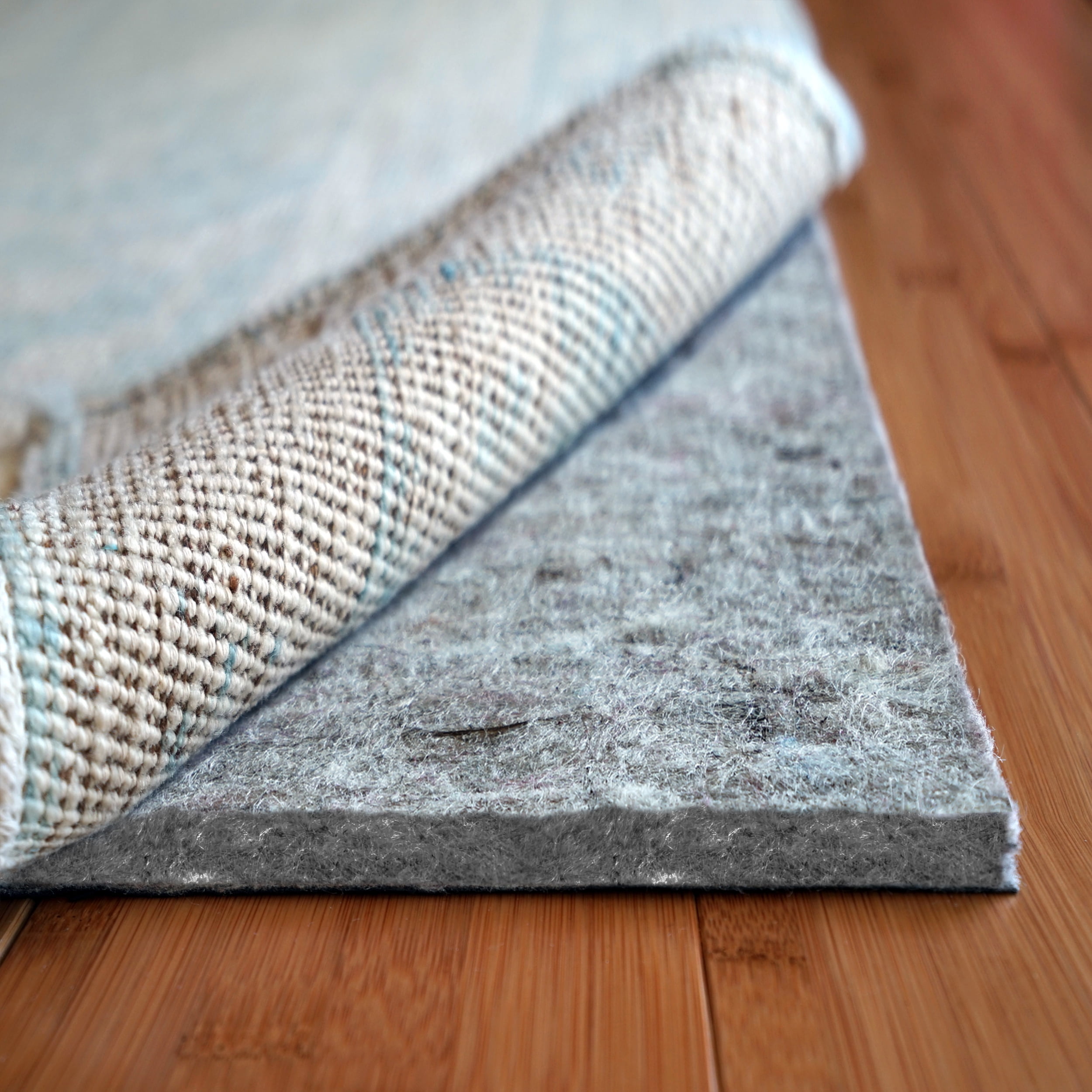 Superior-Lock 2' x 3' Gray Felt and Rubber Non-Slip Rug Pad