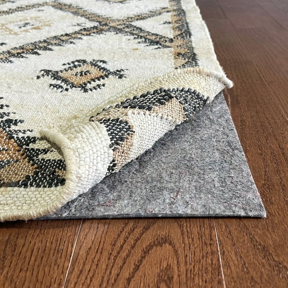 RUGPADUSA - Vinyl Lock - 6'x9' - 1/8" Thick - Felt and EVA - Durable Non-Slip Rug Pad - Safe for vinyl, luxury vinyl plank (LVP) flooring