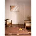 thumbnail image 1 of RUGSOTIC CARPETS HAND KNOTTED WOOL AREA RUGS - 2'3''x4'6'', Rectangle, Brown, Contemporary Modern Design, High Pile Thick Handmade Anti Skid Area Rugs for Living Room, Bed Room (T00206), 1 of 10