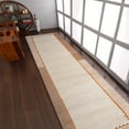 thumbnail image 1 of RUGSOTIC CARPETS HAND KNOTTED WOOL AREA RUGS - 2'6''x10', Runner, Beige, Contemporary Modern Design, High Pile Thick Handmade Anti Skid Area Rugs for Living Room, Bed Room (T00205), 1 of 5