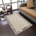 thumbnail image 1 of RUGSOTIC CARPETS HAND KNOTTED WOOL AREA RUGS - 3'x5', Rectangle, Beige, Contemporary Modern Design, High Pile Thick Handmade Anti Skid Area Rugs for Living Room, Bed Room (T00206), 1 of 6