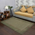 thumbnail image 1 of RUGSOTIC CARPETS HAND KNOTTED WOOL AREA RUGS - 6'7''x9'10'', Rectangle, Light Green, Contemporary Modern Design, High Pile Thick Handmade Anti Skid Area Rugs for Living Room, Bed Room (T00206), 1 of 6