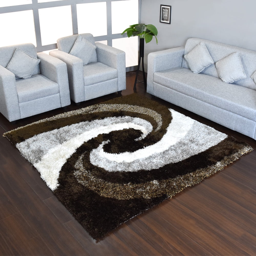 RUGSOTIC CARPETS HAND TUFTED SHAG POLYESTER ECOFRIENDLY AREA RUGS 10