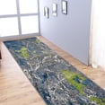 thumbnail image 1 of RUGSOTIC CARPETS MACHINE MADE HEATSET POLYPROPYLENE AREA RUGS - 2'6''x10', Runner Shape, Multicolor Color, Floral Modern Design, High Pile Machine Made Area Rugs for Living Room, Bed Room (M00018), 1 of 7