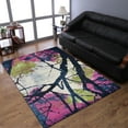 thumbnail image 1 of RUGSOTIC CARPETS MACHINE MADE HEATSET POLYPROPYLENE AREA RUGS - 3'4''x5', Rectangle Shape, Multicolor Color, Floral Modern Design, High Pile Machine Made Area Rugs for Living Room, Bed Room (M00008), 1 of 5