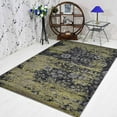 thumbnail image 1 of RUGSOTIC CARPETS MACHINE MADE HEATSET POLYPROPYLENE AREA RUGS - 4'x6', Rectangle Shape, Silver Color, Contemporary Modern Design, High Pile Machine Made Area Rugs for Living Room, Bed Room (M00033), 1 of 7