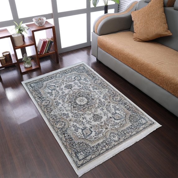 RUGSOTIC CARPETS Machine Woven Crossweave AREA RUGS - 10'x13', Rectangle,Multicolor,Classic Oriental Traditional , Low Pile Machine Made Area Rugs for Living Room, Bed Room (M00107)