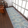 thumbnail image 1 of RUGSOTIC CARPETS Machine Woven Crossweave AREA RUGS - 2'6''x9'10'', Runner,Multicolor,Classic Oriental Traditional , Low Pile Machine Made Area Rugs for Living Room, Bed Room (M00110), 1 of 6