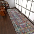 thumbnail image 1 of RUGSOTIC CARPETS Machine Woven Crossweave AREA RUGS - 2'6''x9'10'', Runner,Multicolor,Classic Oriental Traditional , Low Pile Machine Made Area Rugs for Living Room, Bed Room (M00060), 1 of 7