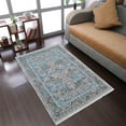 thumbnail image 1 of RUGSOTIC CARPETS Machine Woven Crossweave AREA RUGS - 2'x3'10'', Rectangle,Multicolor,Classic Oriental Traditional , Low Pile Machine Made Area Rugs for Living Room, Bed Room (M00097), 1 of 9