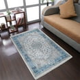 thumbnail image 1 of RUGSOTIC CARPETS Machine Woven Crossweave AREA RUGS - 2'x3'10'', Rectangle,Multicolor,Classic Oriental Traditional , Low Pile Machine Made Area Rugs for Living Room, Bed Room (M00105), 1 of 9