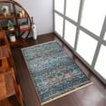 thumbnail image 1 of RUGSOTIC CARPETS Machine Woven Crossweave AREA RUGS - 3'11''x5'10'', Rectangle,Brown,Classic Oriental Traditional , Low Pile Machine Made Area Rugs for Living Room, Bed Room (M00059), 1 of 6