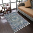 thumbnail image 1 of RUGSOTIC CARPETS Machine Woven Crossweave AREA RUGS - 4'x5'11'', Rectangle,Multicolor,Classic Oriental Traditional , Low Pile Machine Made Area Rugs for Living Room, Bed Room (M00110), 1 of 9