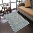 thumbnail image 1 of RUGSOTIC CARPETS Machine Woven Crossweave AREA RUGS - 6'x9', Rectangle,Multicolor,Classic Oriental Traditional , Low Pile Machine Made Area Rugs for Living Room, Bed Room (M00092), 1 of 9