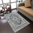 thumbnail image 1 of RUGSOTIC CARPETS Machine Woven Crossweave AREA RUGS - 8'x10', Rectangle,Multicolor,Classic Oriental Traditional , Low Pile Machine Made Area Rugs for Living Room, Bed Room (M00091), 1 of 9