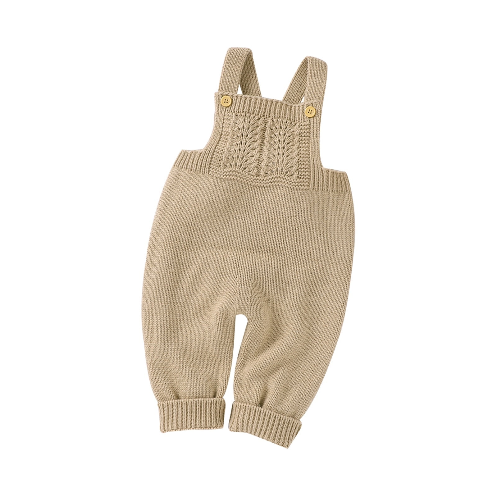 RUICUW Babys Girls Boys Solid Spring Winter Long Pants Knit Suspender