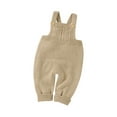 RUICUW Babys Girls Boys Solid Spring Winter Long Pants Knit Suspender