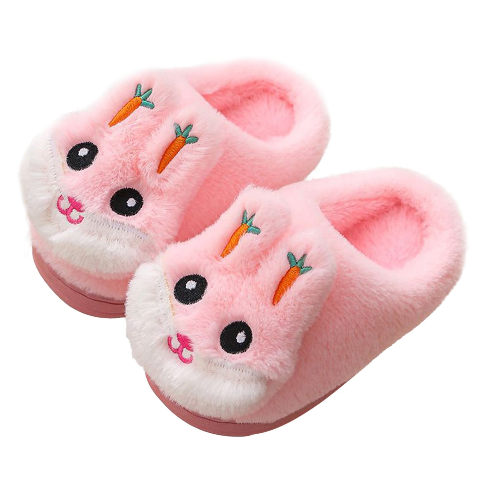 RUICUW Children Shoes Cute Cartoon Flat Home Cotton Slippers Can Be