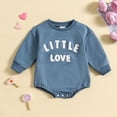 RUICUW Boys Girls Long Sleeve Letter Embroider Pullover Romper