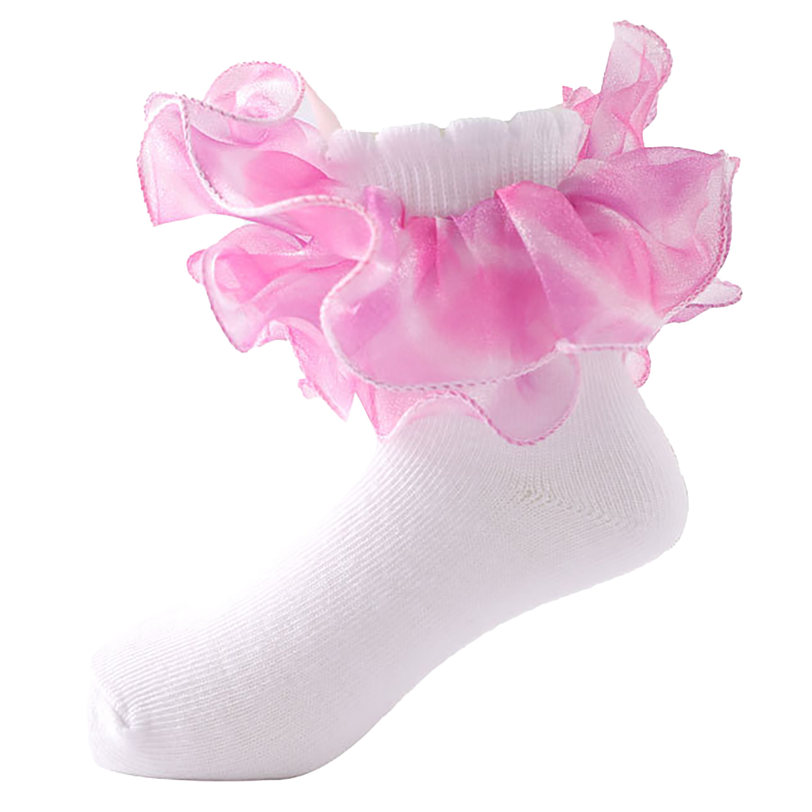 RUICUW Toddler Socks Floor Socks Lace Socks With Ripple And Ruffle ...