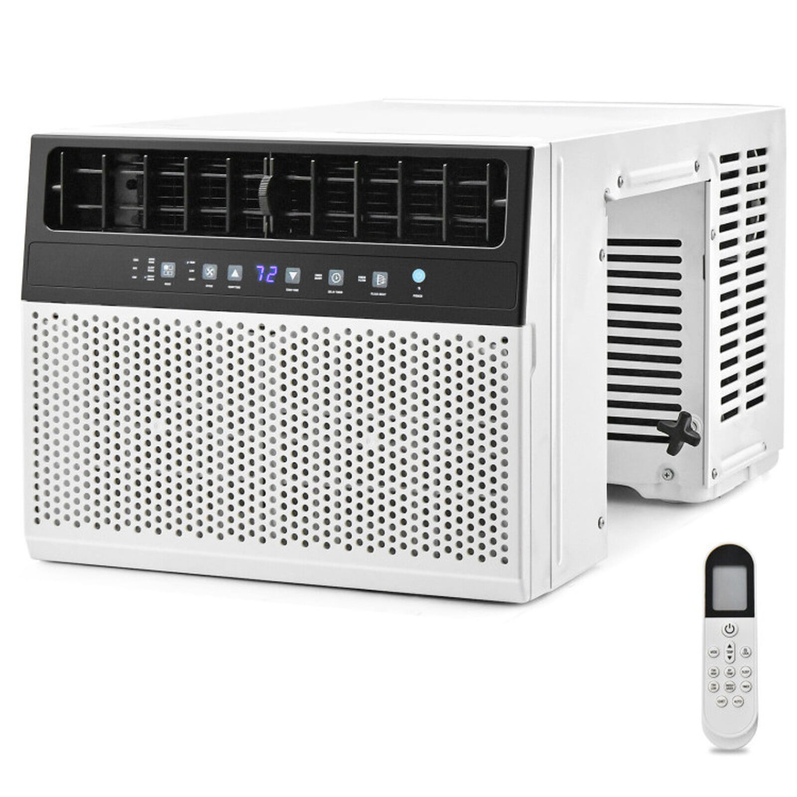 RUIE 12,000 BTU Window Air Conditioner with Remote Control, White Energy Efficient AC Unit Cools up to 400 Sq Ft with 24H Timer, Sleep Mode & LED Display for Bedroom Apartment Home