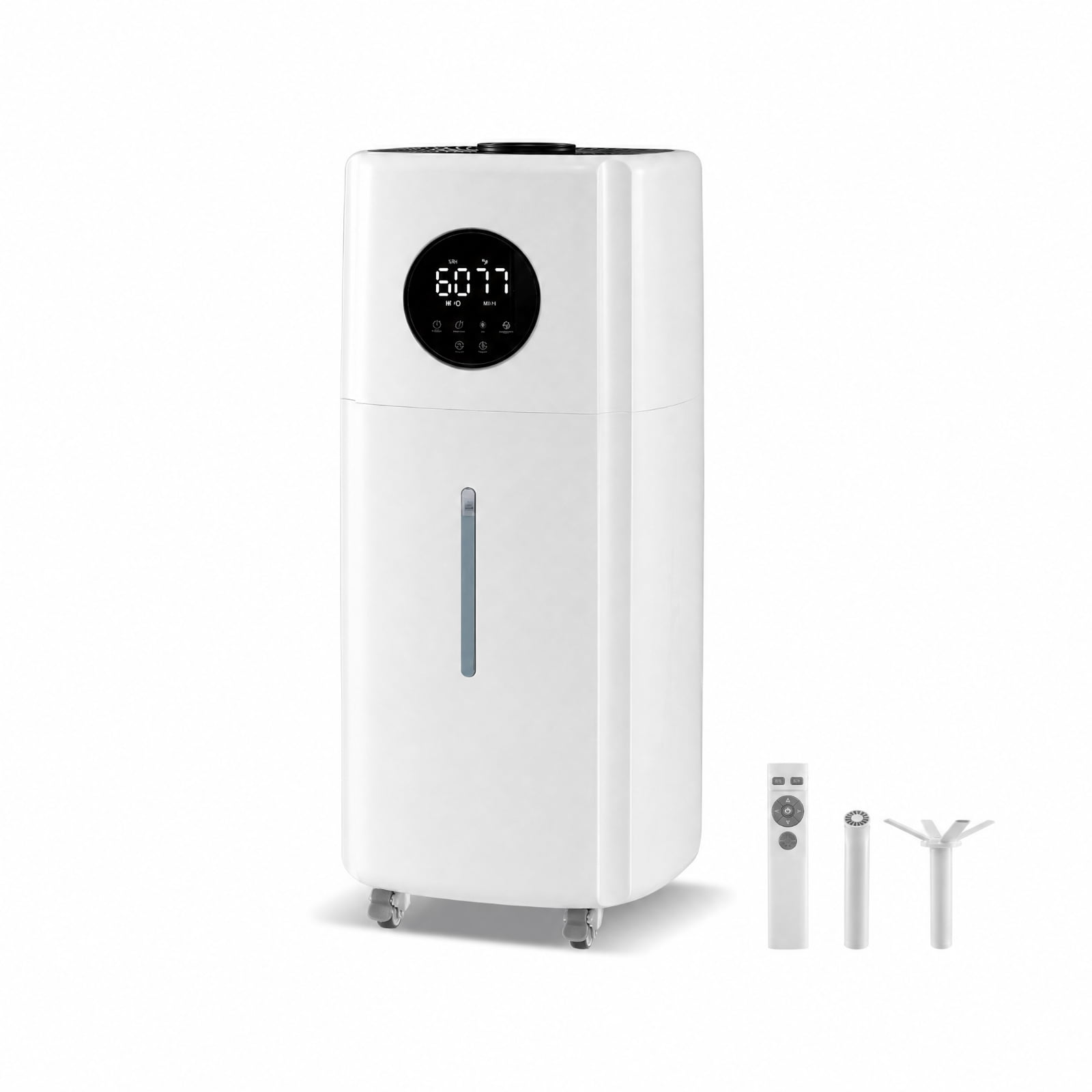 RUIE 5.5 Gallon Humidifier for Large Room, Cool Mist Humidifier for Home Bedroom with 360 Degree Nozzles and Wheels, Top Fill Humidifier with Remote and Timer, 2000 Sq Ft, White