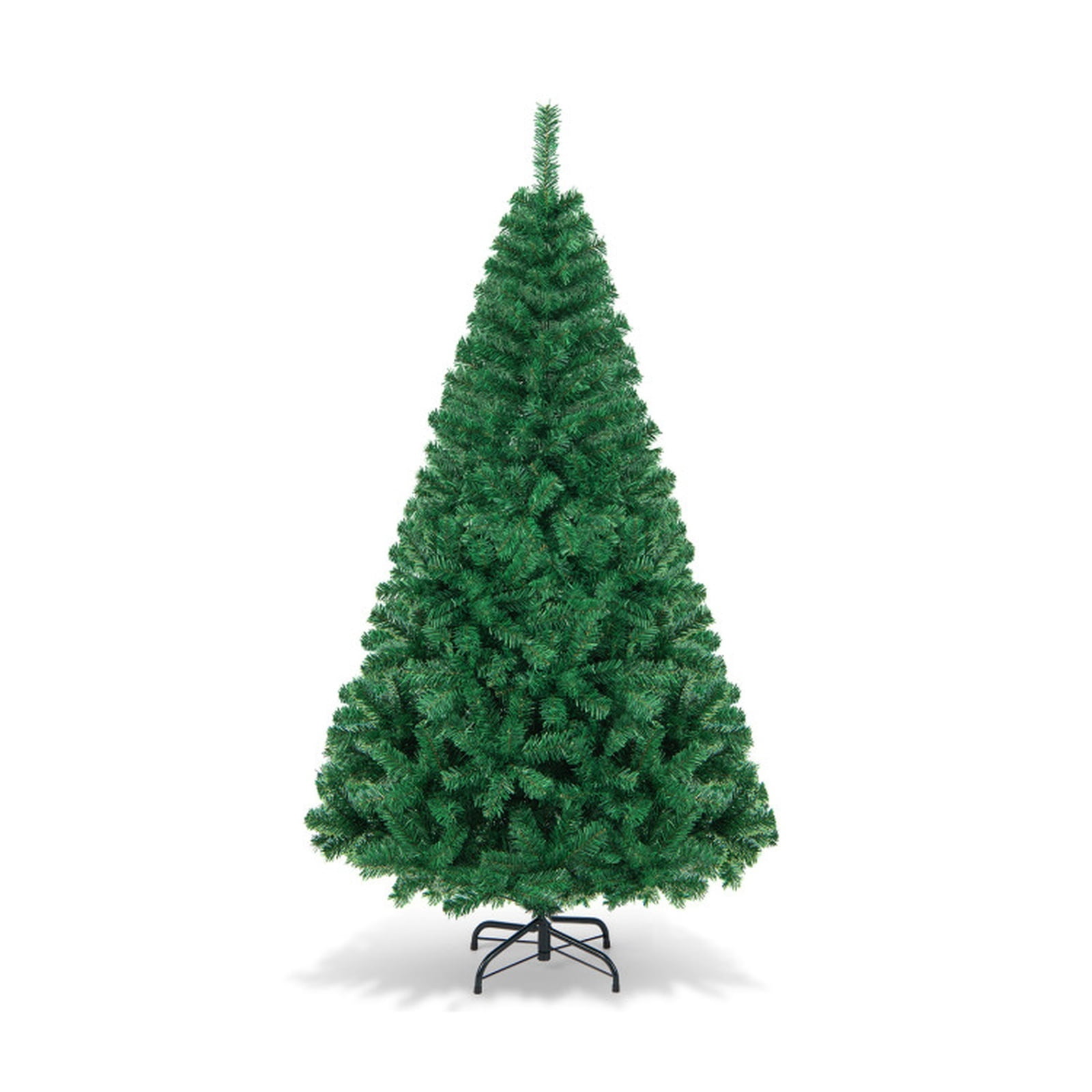 RUIE, 6 ft, Artificial Christmas Tree, with Metal Stand, 650 Branch Tips, Green Holiday Xmas Tree for Indoor Home Office Decoration