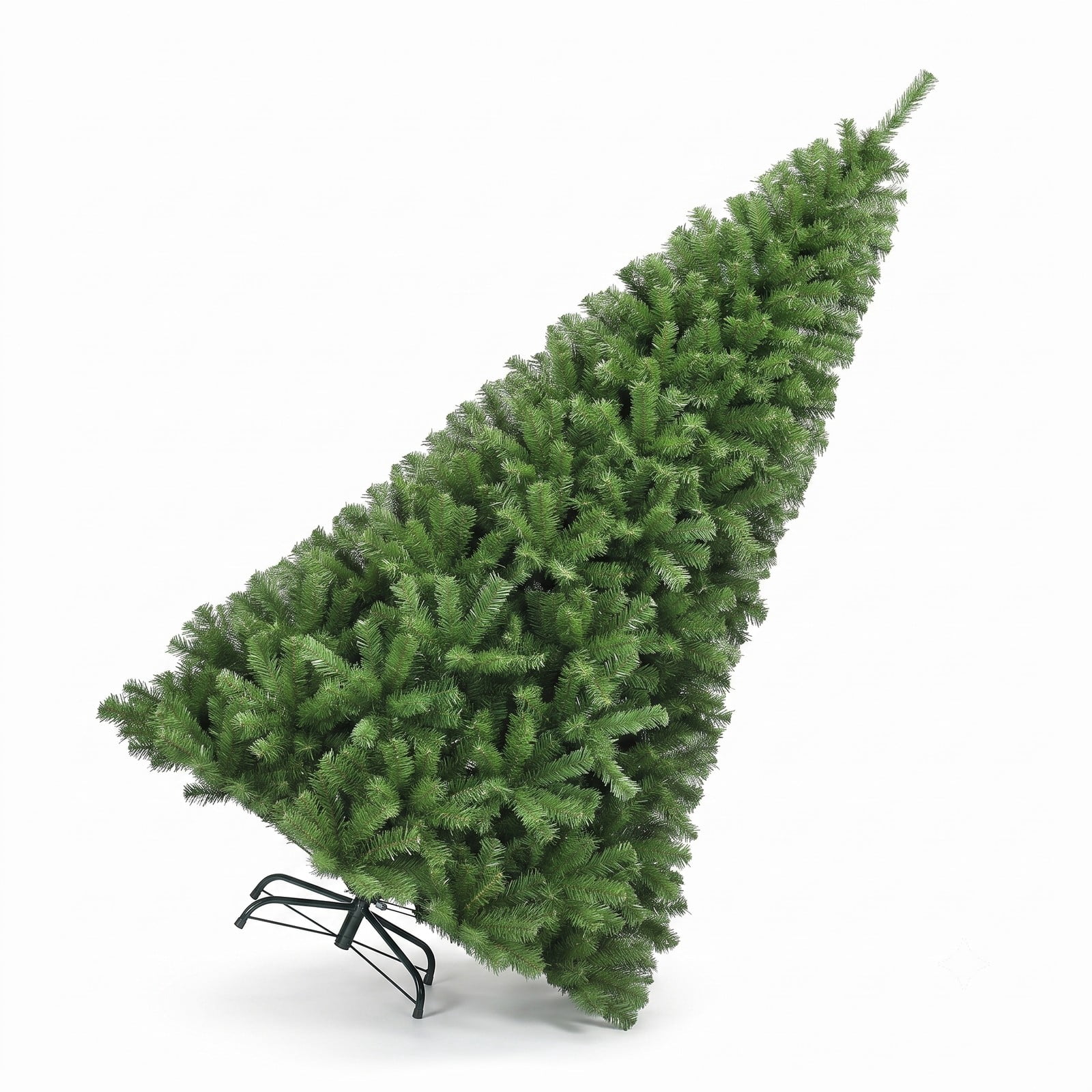 RUIE 7.5 ft Artificial Christmas Tree Premium Hinged PVC Xmas Pine Tree with 1346 Branch Tips and Sturdy Metal Stand for Indoor Holiday Decoration, Green
