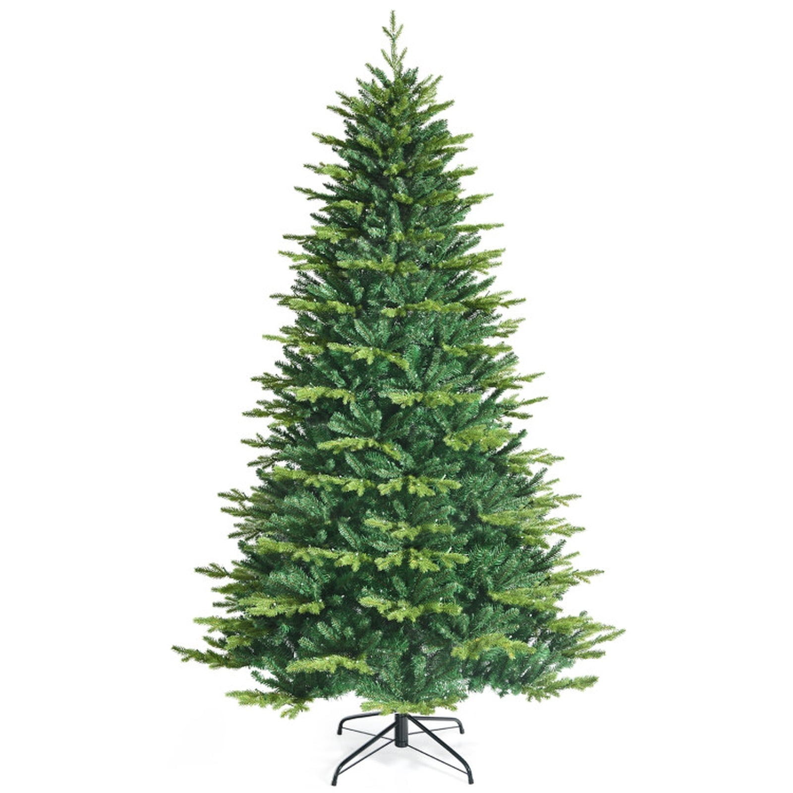 RUIE, 8 ft, Pre-Lit Artificial Christmas Tree, 8 Ft Smart Pre-Lit Tree, 2956 Branch Tips, Green, Hinged Branches for Christmas Party Living Room Decor