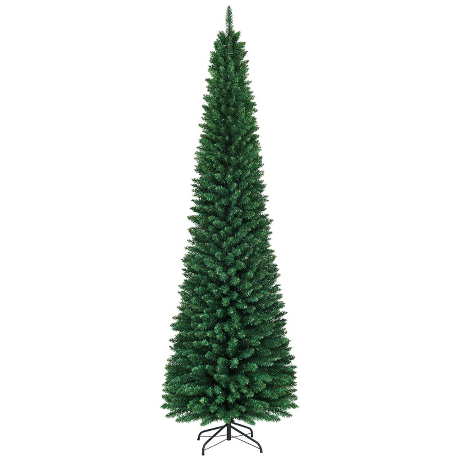 RUIE, 9 ft, Artificial Christmas Tree, with Metal Stand, 1500 Branch Tips, Green Holiday Xmas Tree for Indoor Home Office Decoration