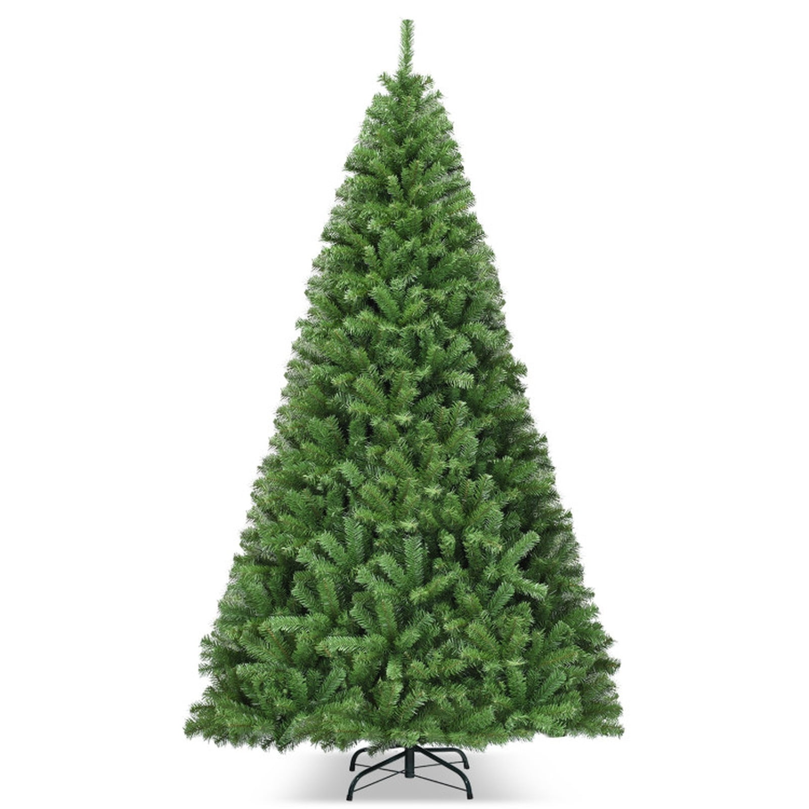 RUIE, 9 ft, Artificial Christmas Tree, with Metal Stand, 2132 Branch Tips, Green Holiday Xmas Tree for Indoor Home Office Decoration