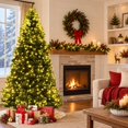 RUIE Artificial Premium Hinged Christmas Tree-8 Feet, PVC, 2.4 x 4 (D x ...