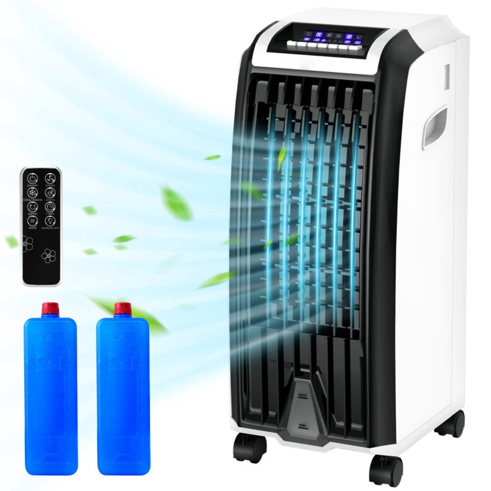 Air Flow Remote Control RUIE Evaporative Air Cooler,75W Portable Air Cooler with 336 CFM ...