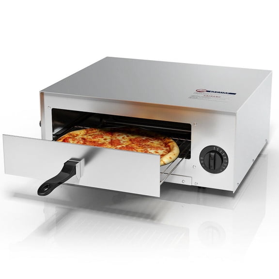 RUIE Pizza Oven,1450W Countertop Pizza Baker with 30-Min Timer and Temperature Control,Stainless Steel,12 Inch Capacity,Electric Pizza Oven for Home Kitchen Restaurant